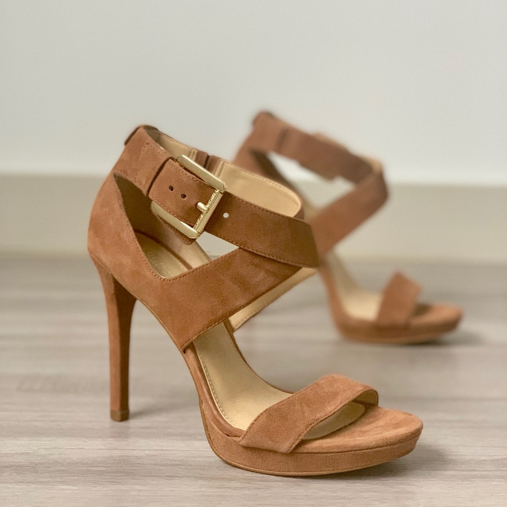 Micheal Kors Suede Heels Sandals - New w/o box